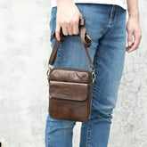 Bolsa Pequena de Couro Masculina Sparka SK789